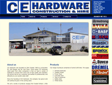 Tablet Screenshot of cehardware.net